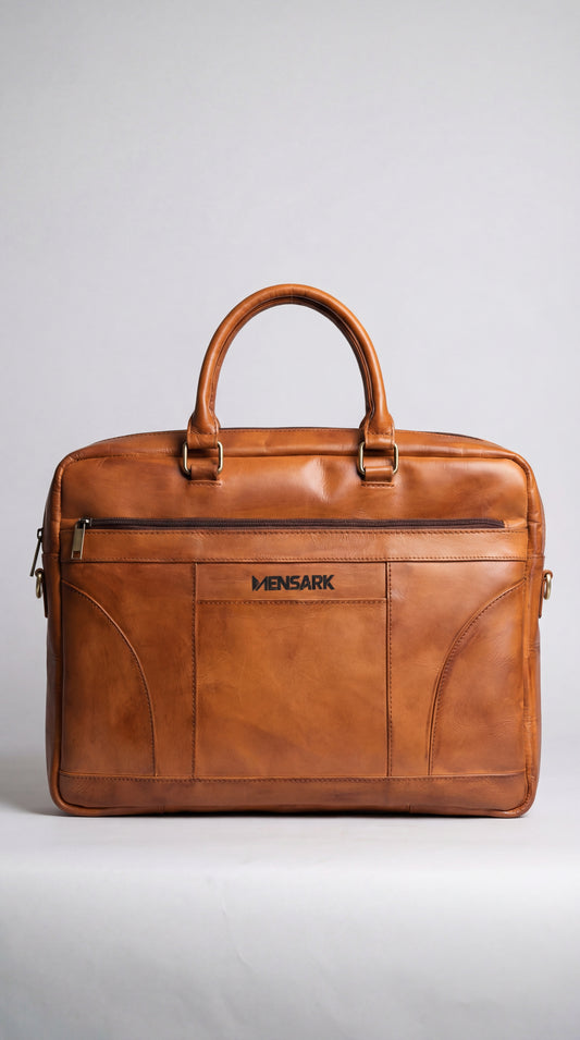 Classic Leather Bag - Brown