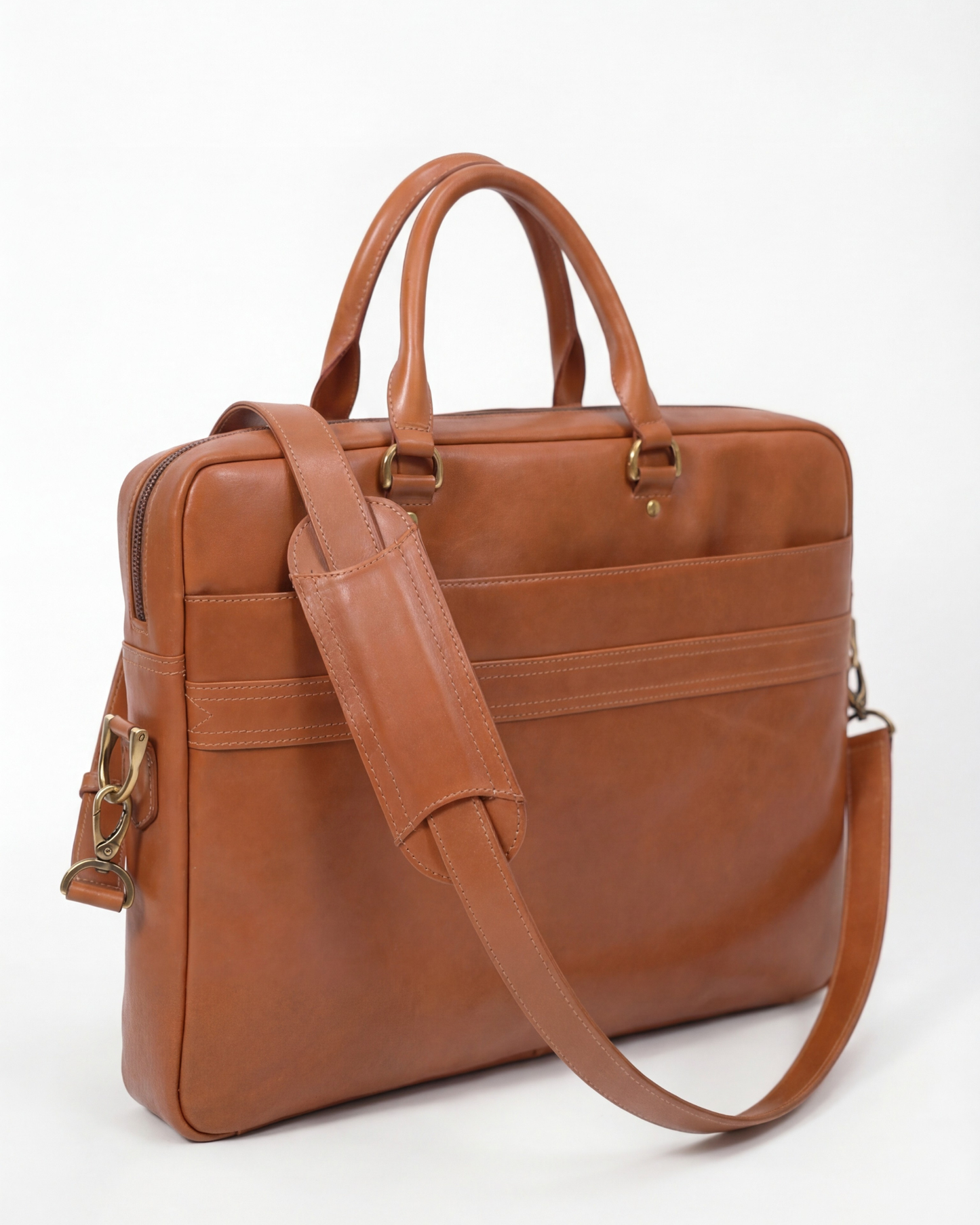 Classic Leather Bag - Brown