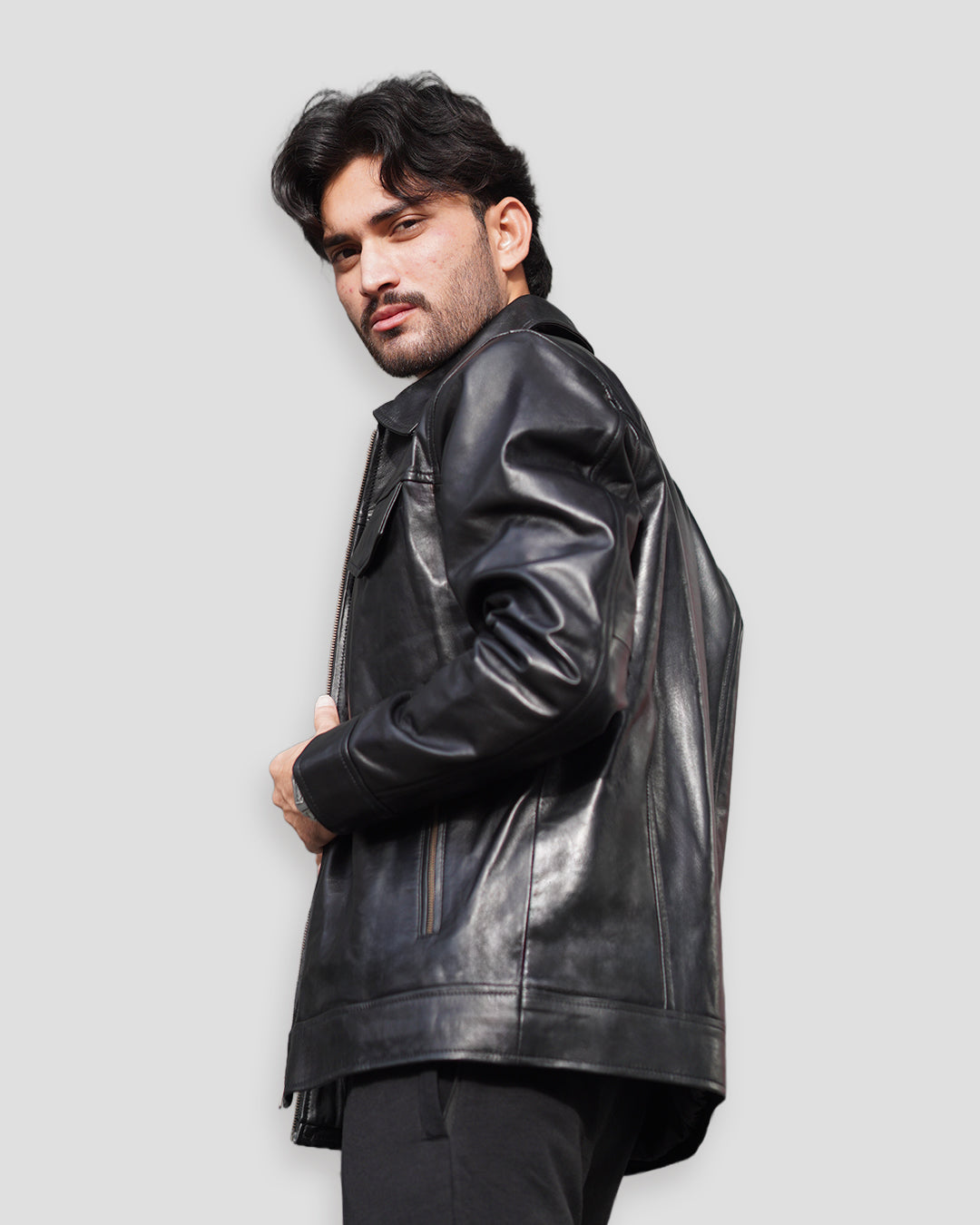 Classic Black Leather Jacket