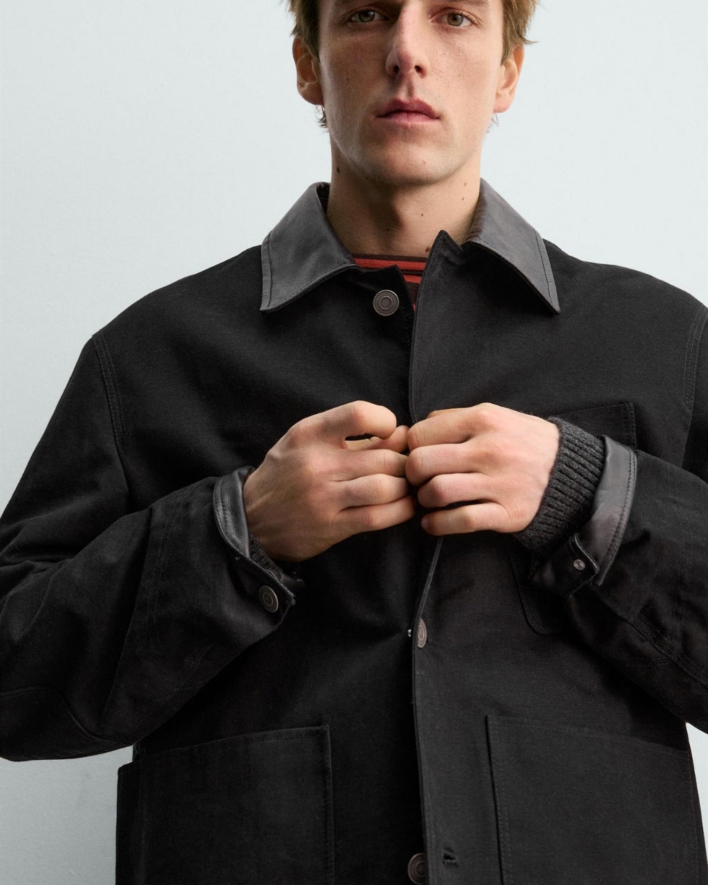 COMBINED LEATHER JACKET